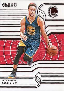 2015-16 Panini Clear Vision - Red #34 Stephen Curry Front