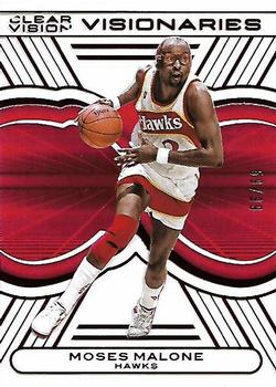 2015-16 Panini Clear Vision - Visionaries Red #18 Moses Malone Front