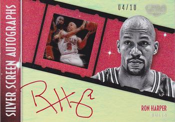 2015-16 Panini Gala - Silver Screen Autographs Veterans/Legends Red Ink #SS-RHP Ron Harper Front
