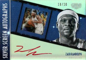 2015-16 Panini Gala - Silver Screen Autographs Veterans/Legends Red Ink #SS-ZRD Zach Randolph Front