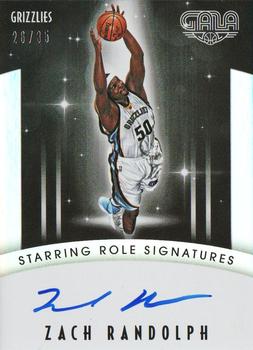 2015-16 Panini Gala - Starring Role Signatures #SR-ZRD Zach Randolph Front