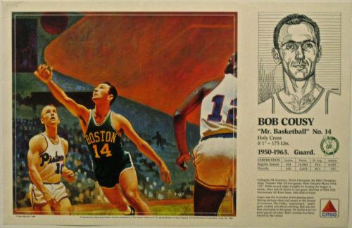 1989-90 Citgo Boston Celtics Posters #NNO Bob Cousy Front
