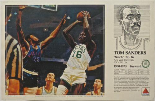 1989-90 Citgo Boston Celtics Posters #NNO Tom Sanders Front