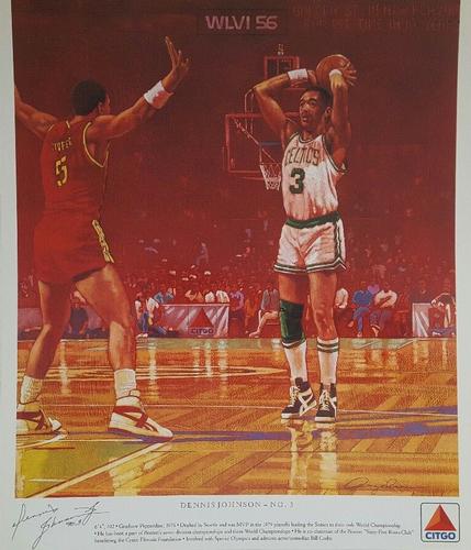 1988-89 Citgo Boston Celtics #3 Dennis Johnson Front