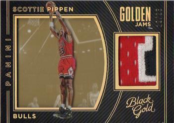 2015-16 Panini Black Gold - Golden Jams Relics Prime #28 Scottie Pippen Front