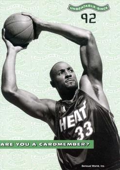 2000 American Express Postcards #1 Alonzo Mourning Front
