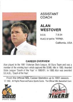 1992 Futera NBL #NNO Alan Westover Back