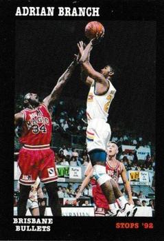 1992 Stops NBL #12 Adrian Branch Front