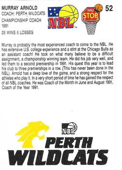 1992 Stops NBL #52 Murray Arnold Back