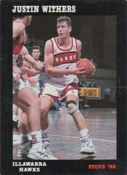 1992 Stops NBL #60 Justin Withers Front