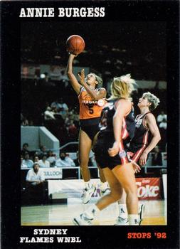 1992 Stops NBL #86 Annie Burgess Front