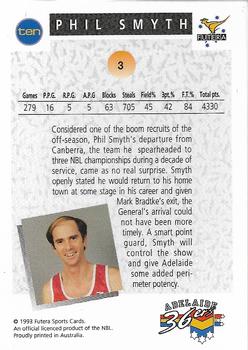 1993 Futera Australian NBL #3 Phil Smyth Back