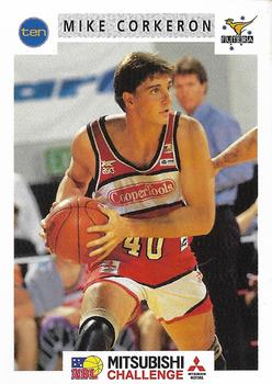 1993 Futera Australian NBL #42 Mike Corkeron Front