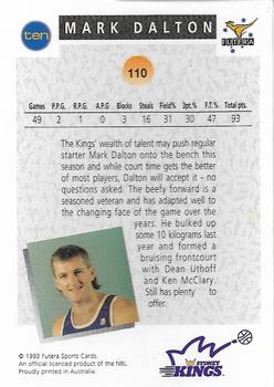 1993 Futera Australian NBL #110 Mark Dalton Back
