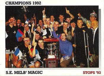 1993 Australian Stops NBL #59 1992 Magic Champs Front