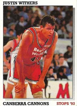 1993 Australian Stops NBL #62 Justin Withers Front