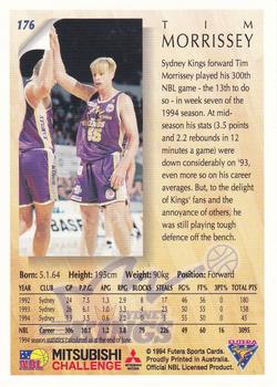 1994 Futera Australian NBL #176 Tim Morrissey Back