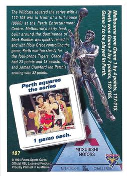 1994 Futera Australian NBL #187 Grand Final - Game 2 Back