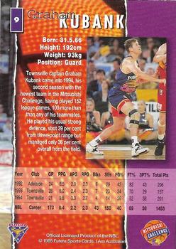 1995 Futera Australian NBL #9 Graham Kubank Back