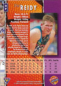 1995 Futera Australian NBL #27 Pat Reidy Back