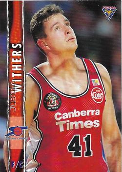 1995 Futera Australian NBL #38 Justin Withers Front