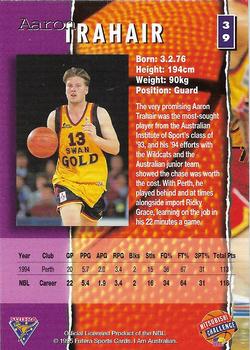 1995 Futera Australian NBL #39 Aaron Trahair Back
