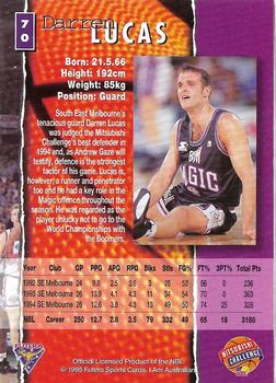 1995 Futera Australian NBL #70 Darren Lucas Back