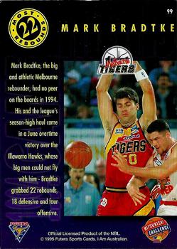 1995 Futera Australian NBL #99 Mark Bradtke Back