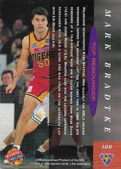 1995 Futera Australian NBL #108 Mark Bradtke Back