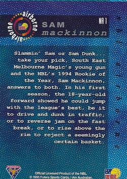 1995 Futera Australian NBL - Airborne #NA1 Sam MacKinnon Back