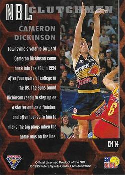 1995 Futera Australian NBL - Clutchmen #CM14 Cameron Dickinson Back