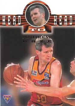 1995 Futera Australian NBL - Head to Head #H2H1 Andrew Gaze / Darren Lucas Front