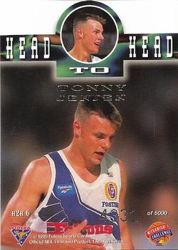 1995 Futera Australian NBL - Head to Head #H2H6 Fred Cofield / Tonny Jensen Back