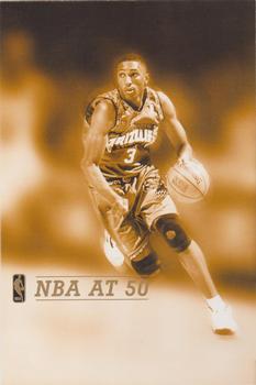 1996-97 Blockbuster NBA at 50 Postcards #1 Shareef Abdur-Rahim Front