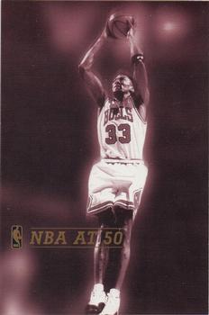 1996-97 Blockbuster NBA at 50 Postcards #4 Scottie Pippen Front