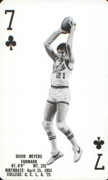 1976-77 Milwaukee Bucks Playing Cards #7♣ David Meyers Front