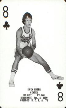 1976-77 Milwaukee Bucks Playing Cards #8♣ Swen Nater Front