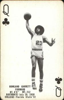 1976-77 Milwaukee Bucks Playing Cards #Q♣ Rowland Garrett Front