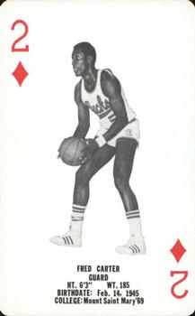 1976-77 Milwaukee Bucks Playing Cards #2♦ Fred Carter Front