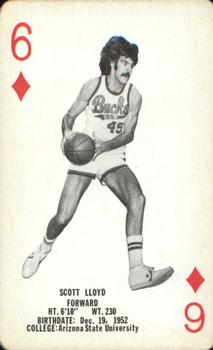 1976-77 Milwaukee Bucks Playing Cards #6♦ Scott Lloyd Front