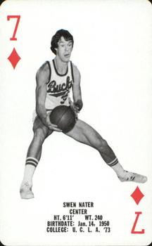 1976-77 Milwaukee Bucks Playing Cards #7♦ Swen Nater Front