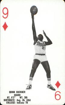 1976-77 Milwaukee Bucks Playing Cards #9♦ Quinn Buckner Front