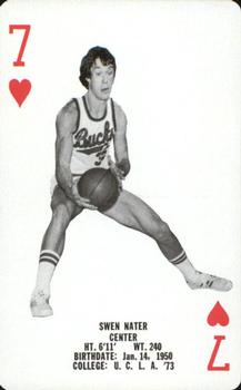 1976-77 Milwaukee Bucks Playing Cards #7♥ Swen Nater Front