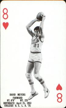 1976-77 Milwaukee Bucks Playing Cards #8♥ David Meyers Front