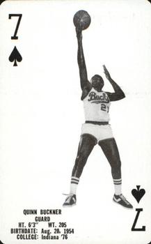 1976-77 Milwaukee Bucks Playing Cards #7♠ Quinn Buckner Front