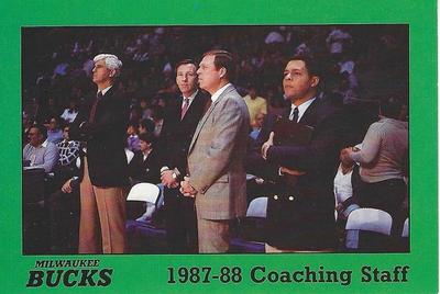 1987-88 Polaroid Milwaukee Bucks #NNO Del Harris / Frank Hamblen / Mack Calvin / Mike Dunleavy / Jeff Snedeker Front