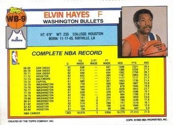 1992-93 Topps Crown Washington Bullets #WB9 Elvin Hayes Back