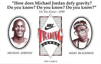 1991 Nike Michael Jordan/Spike Lee #3 Michael Jordan Back
