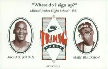 1991 Nike Michael Jordan/Spike Lee #6 Michael Jordan Back