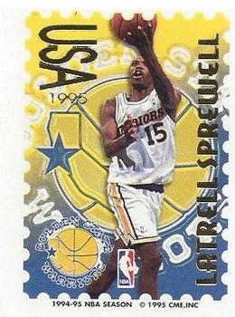 1995 Pro Stamps #3J Latrell Sprewell Front